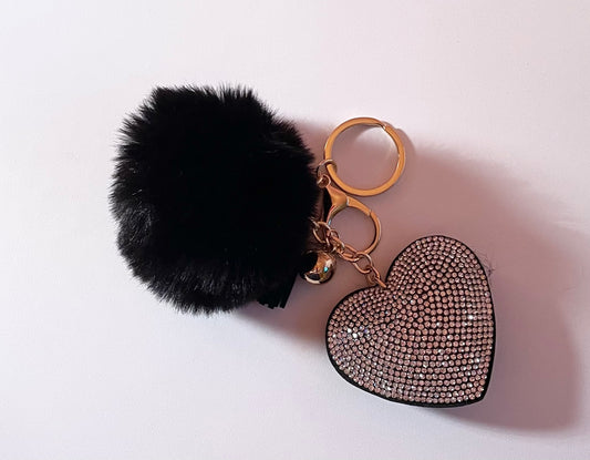 Black Heart Keychain