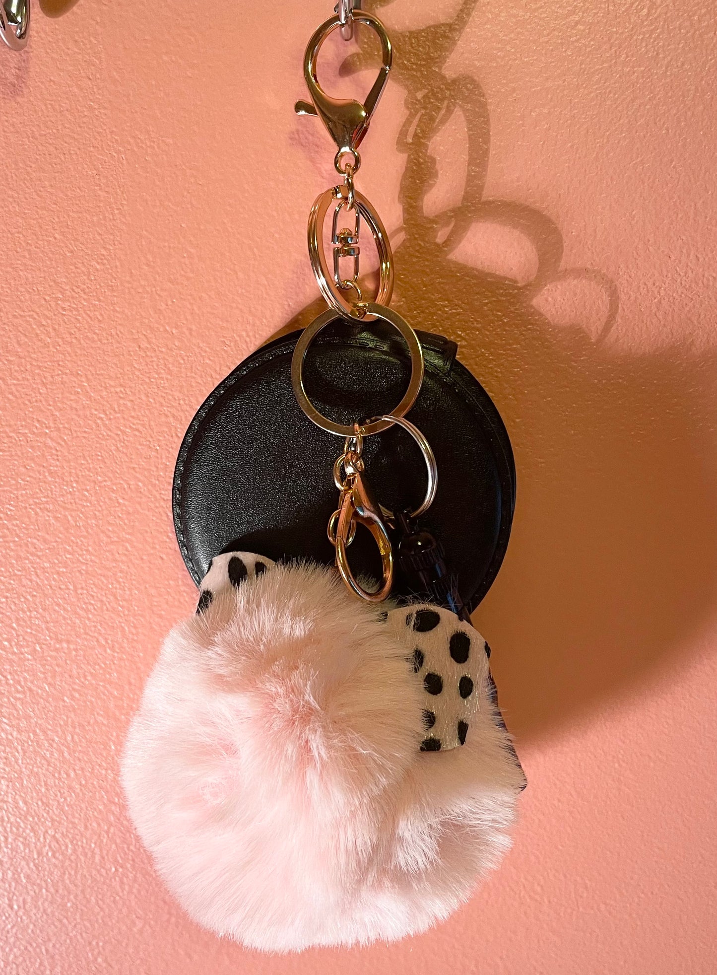 Cat and Mirror Keychain