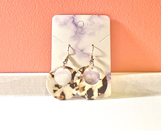 Tortoise Shell Print Earrings