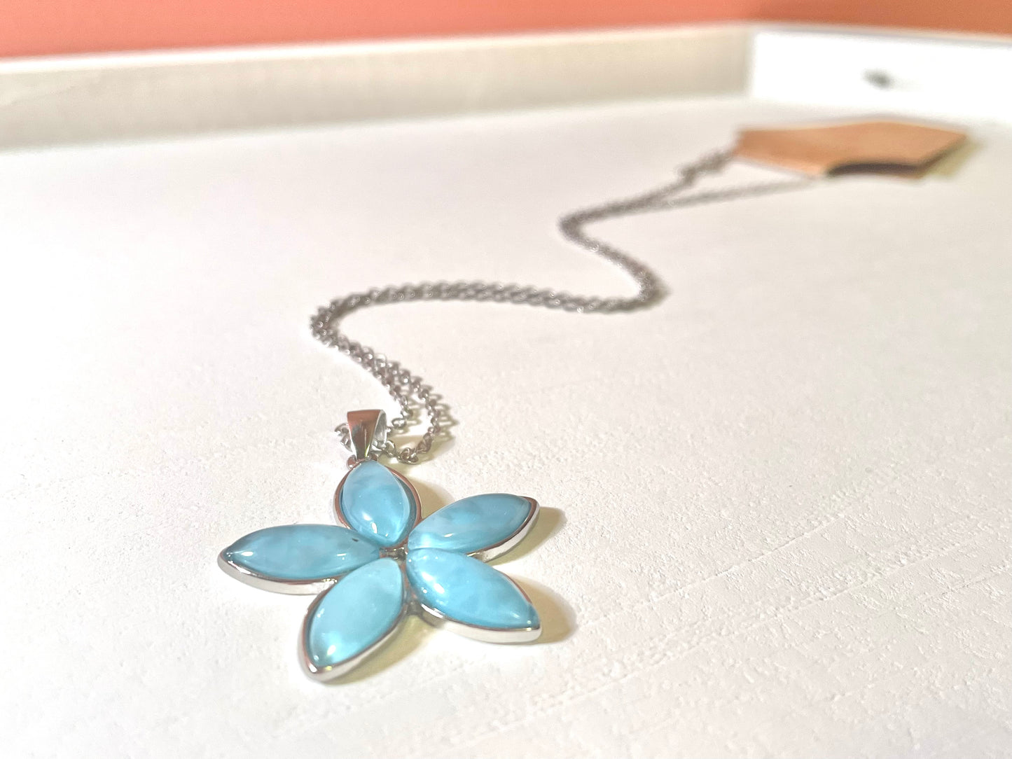 Blue Flower Necklace